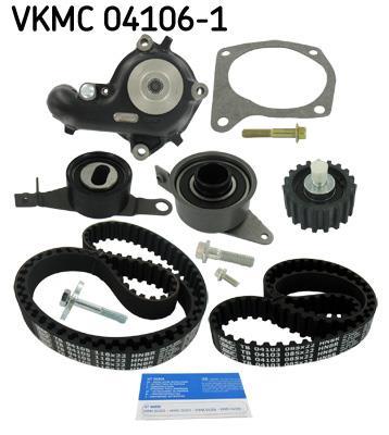 Pompe à eau + kit de courroie de distribution (Kit courroie de distribution) SKF ref. VKMC 04106-1